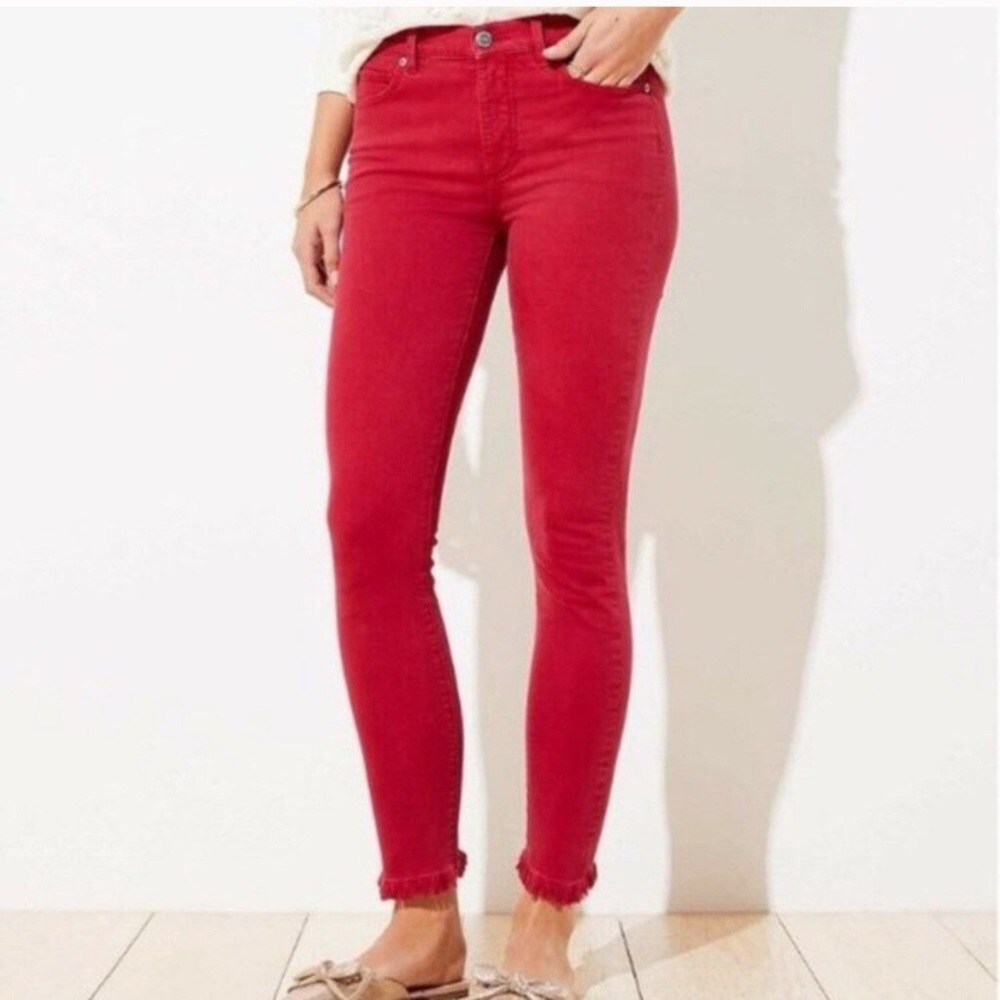 🆕 LOFT Skinny Mid-Rise Slim Pockets Jeans